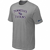 Men's Tennessee Titans Team Logo Gray Nike Short Sleeve T-Shirt FengYun,baseball caps,new era cap wholesale,wholesale hats